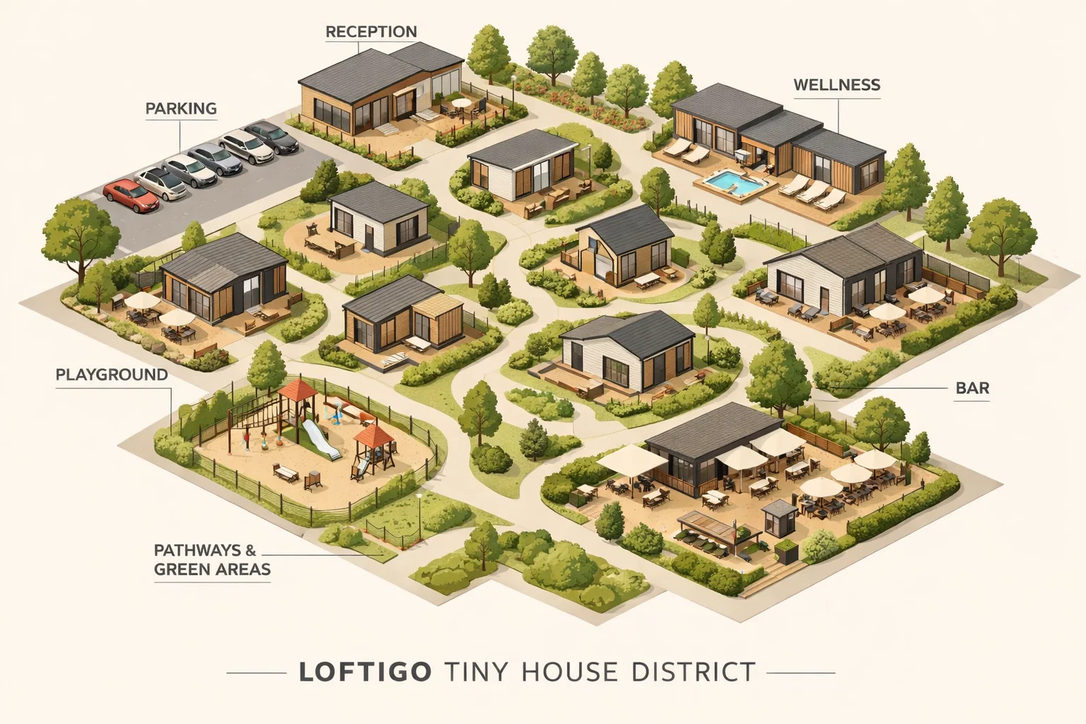 Masterplan Loftigo Tiny House District